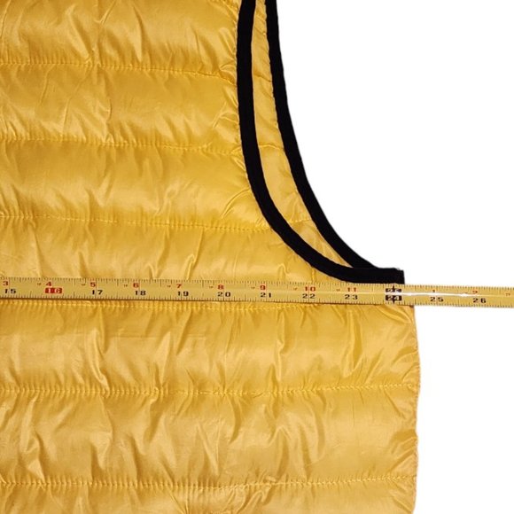 Aeropostale Bright Neon Yellow Puffer Vest 2 Pockets Unisex Size XL Pre-owned - Picture 5 of 8